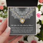 Maid of Honor Wedding Proposal Gift - Partner In Crime - Love Knot Pendant Necklace