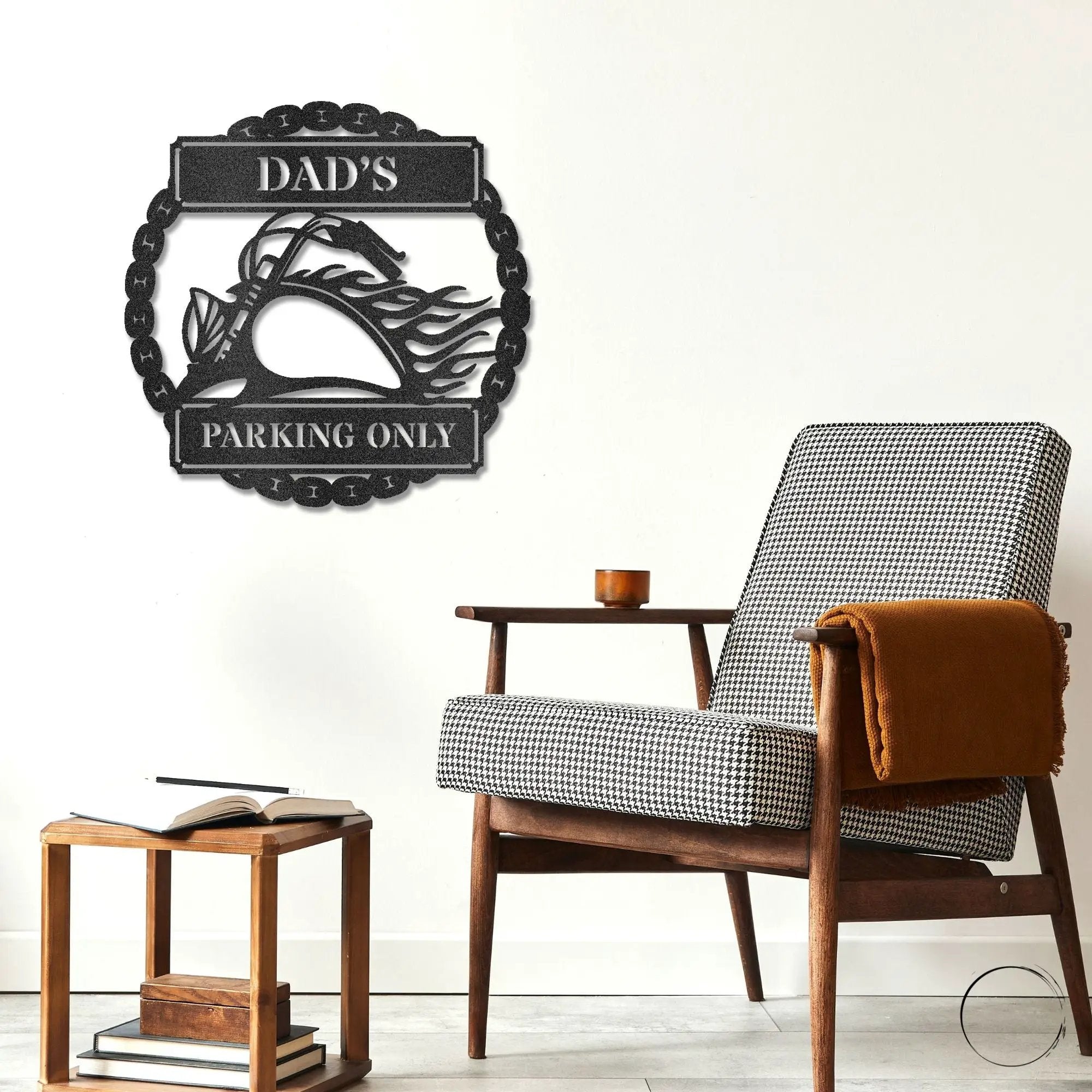 Personalized Motorcycle Metal Wall Art Sign – Custom Biker Name Sign – Garage Wall Decor – Man Cave Motorcycle Gift
