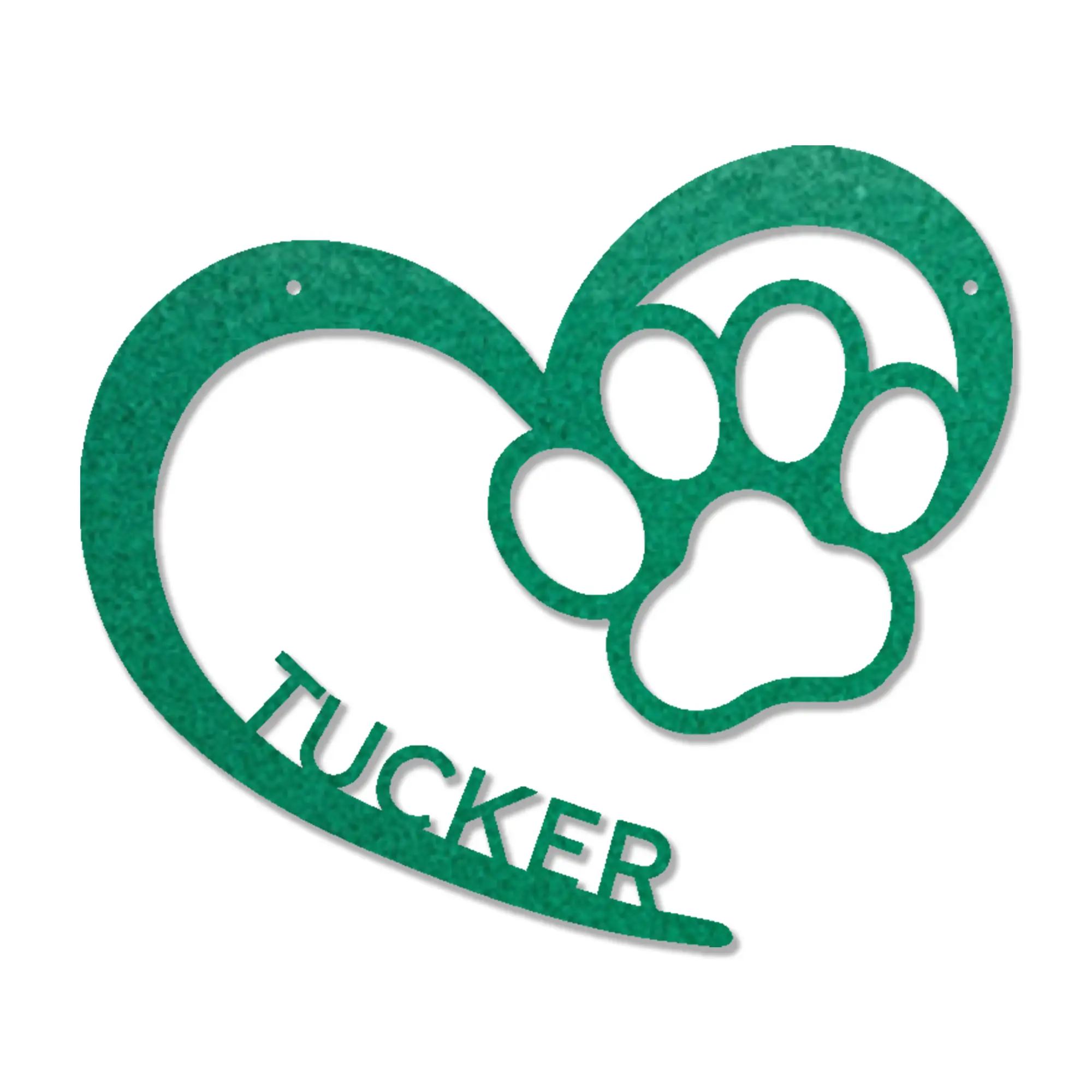 Personalized Puppy Love Metal Wall Art – Custom Dog Paw Heart Sign – Pet Name Metal Decor – Dog Lover Gift – Indoor Outdoor Steel Sign