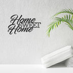 Home Sweet Home Metal Sign, Farmhouse Wall Decor, Script Wall Art, Rustic Home Decor, Housewarming Gift