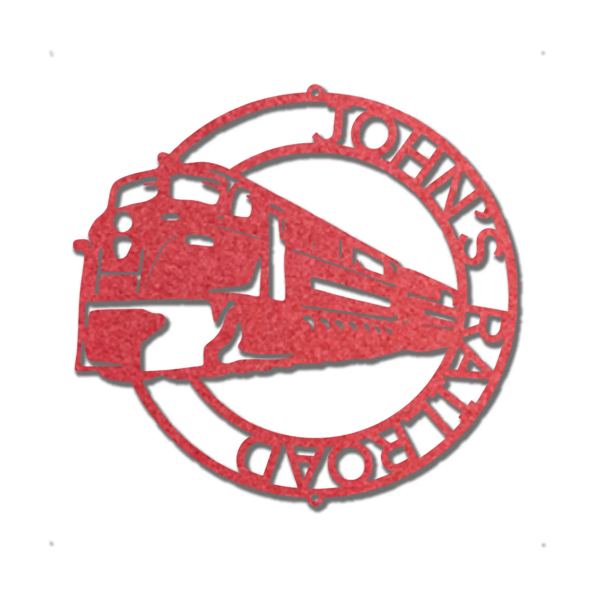 Railroad Train Metal Wall Art – Locomotive Wall Decor – Railroad Enthusiast Gift – Train Lover Wall Sign