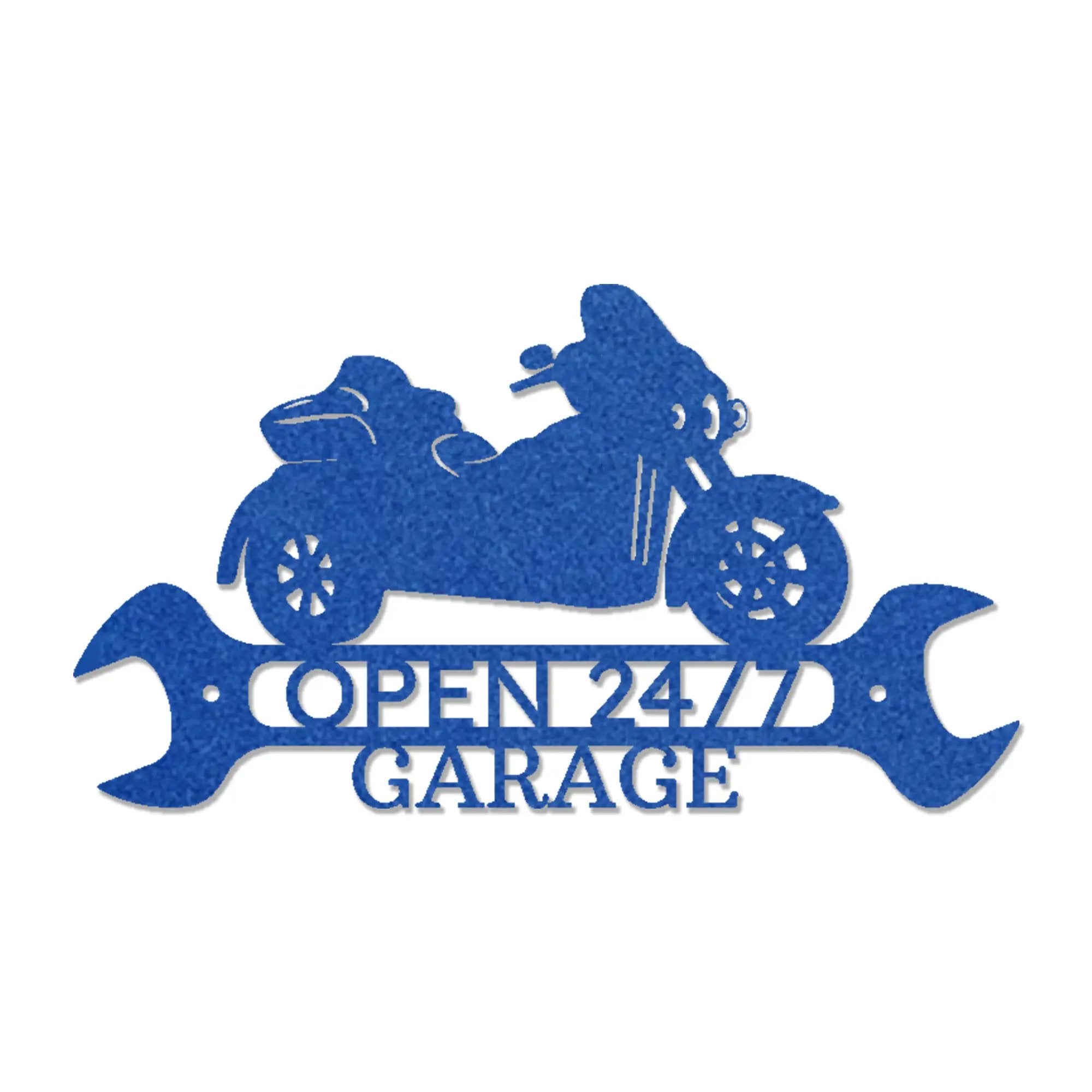 Trike Motorcycle Shop Custom Monogram Metal Art Wall Sign