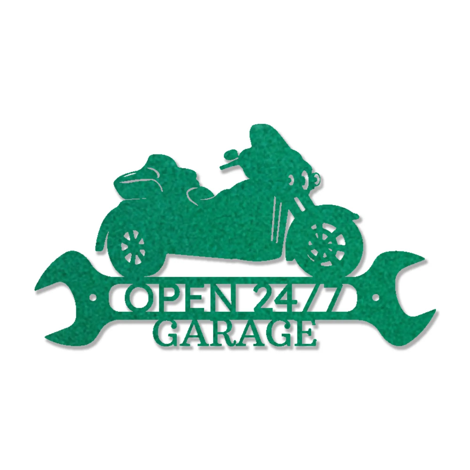 Trike Motorcycle Shop Custom Monogram Metal Art Wall Sign