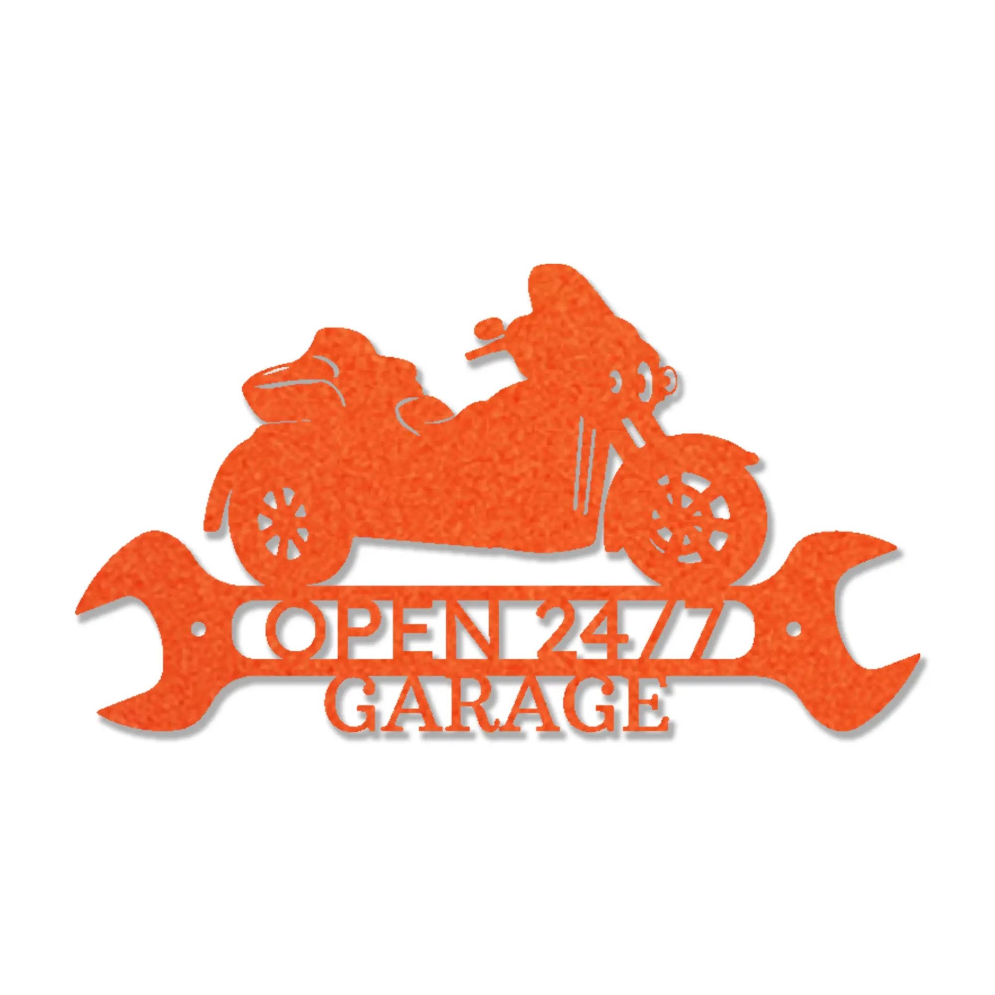 Trike Motorcycle Shop Custom Monogram Metal Art Wall Sign