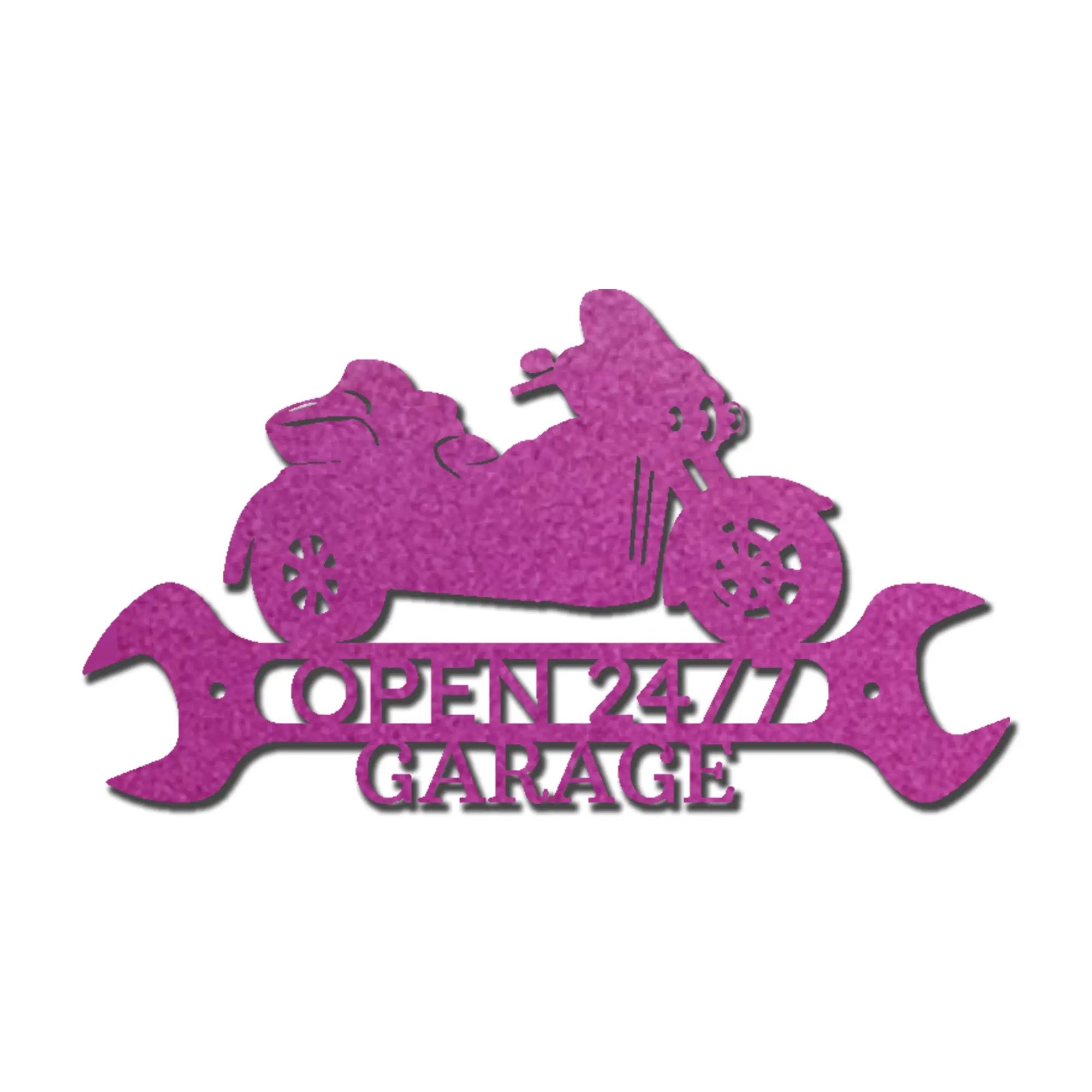Trike Motorcycle Shop Custom Monogram Metal Art Wall Sign