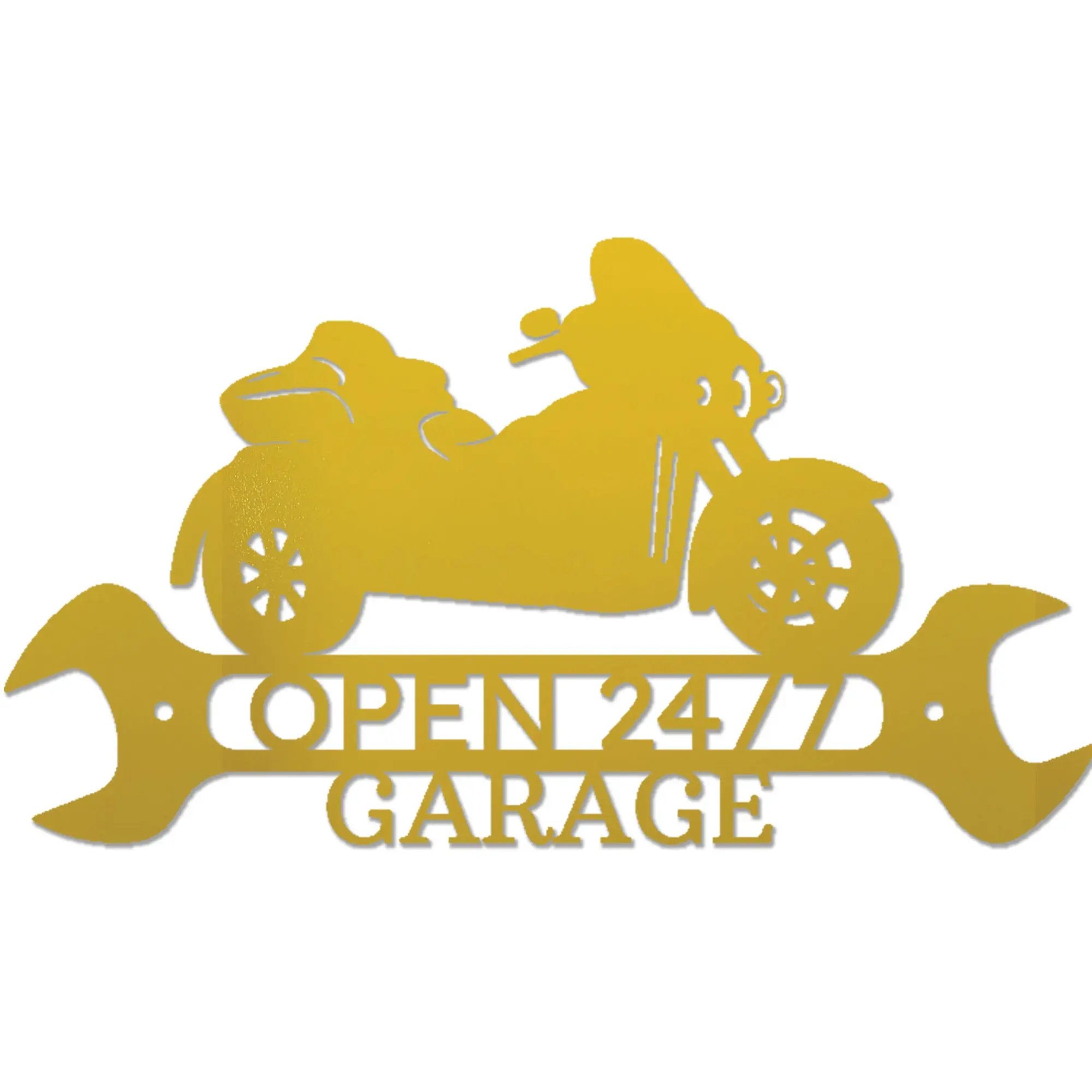 Trike Motorcycle Shop Custom Monogram Metal Art Wall Sign
