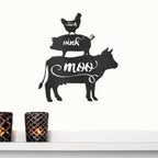 Farm Animals Indoor Outdoor Steel Wall Sign Rustic Farmhouse Home Decor