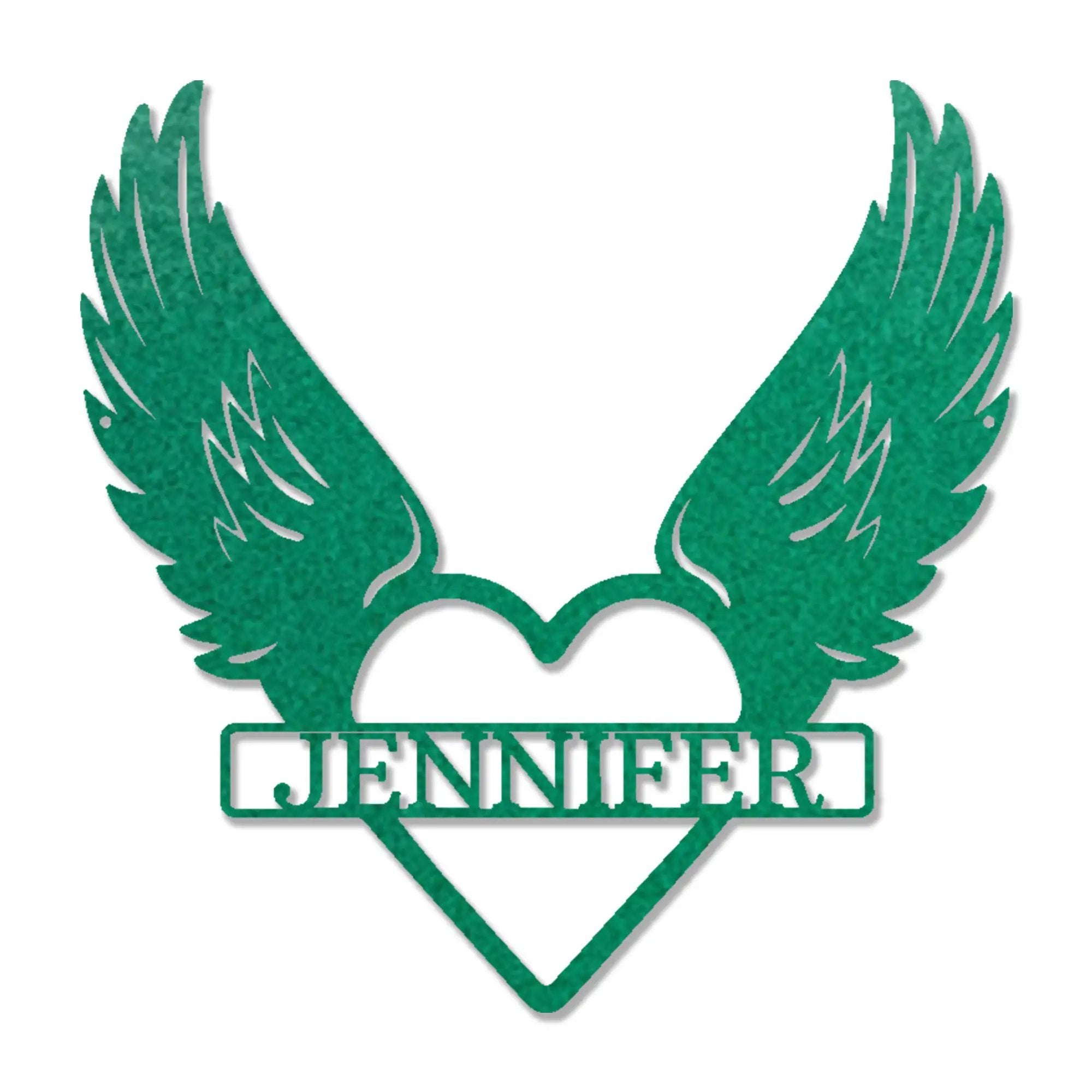Personalized Angel Wings Memorial Metal Wall Art – Custom Name Remembrance Sign – Sympathy Gift – In Loving Memory Decor – Bereavement Gift