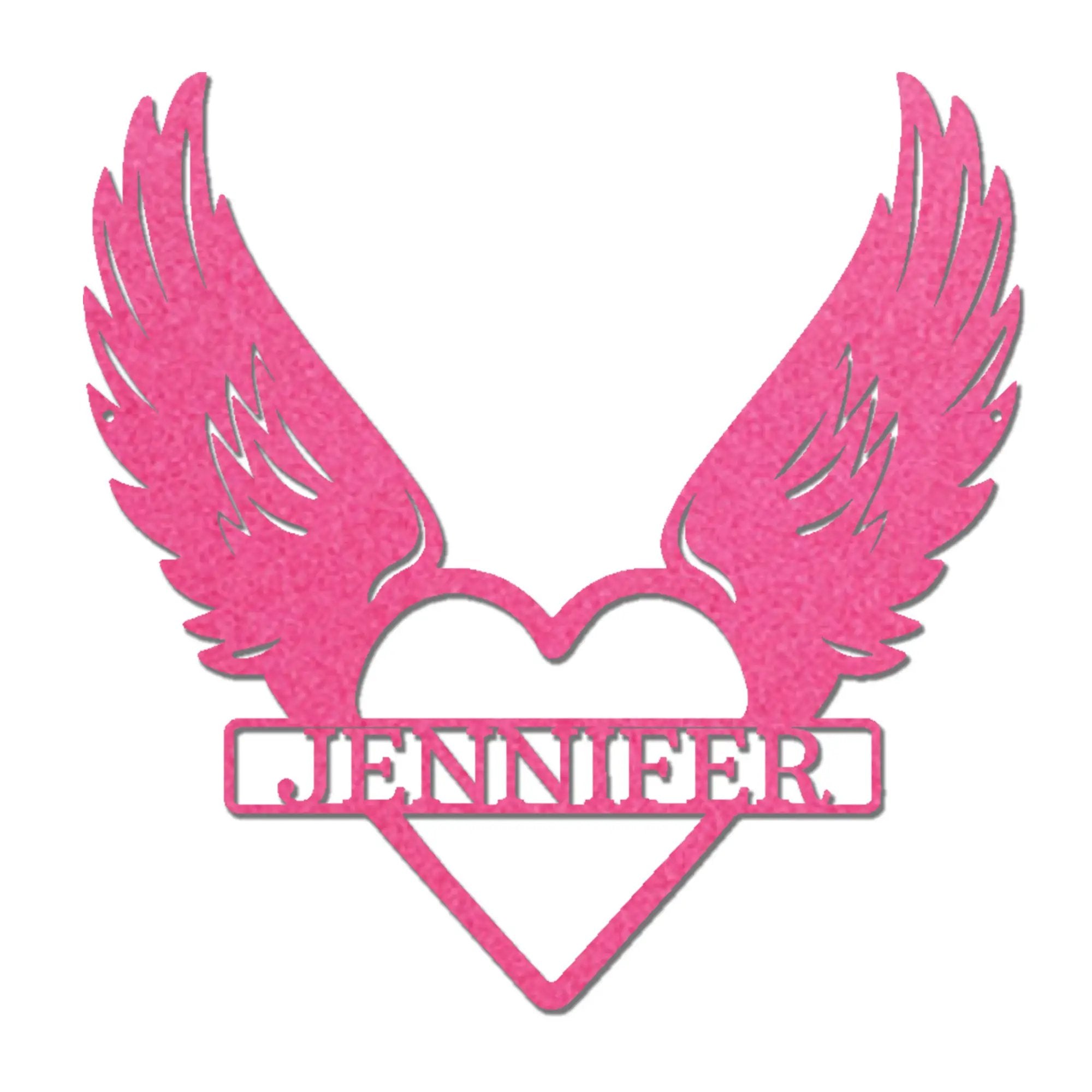 Personalized Angel Wings Memorial Metal Wall Art – Custom Name Remembrance Sign – Sympathy Gift – In Loving Memory Decor – Bereavement Gift