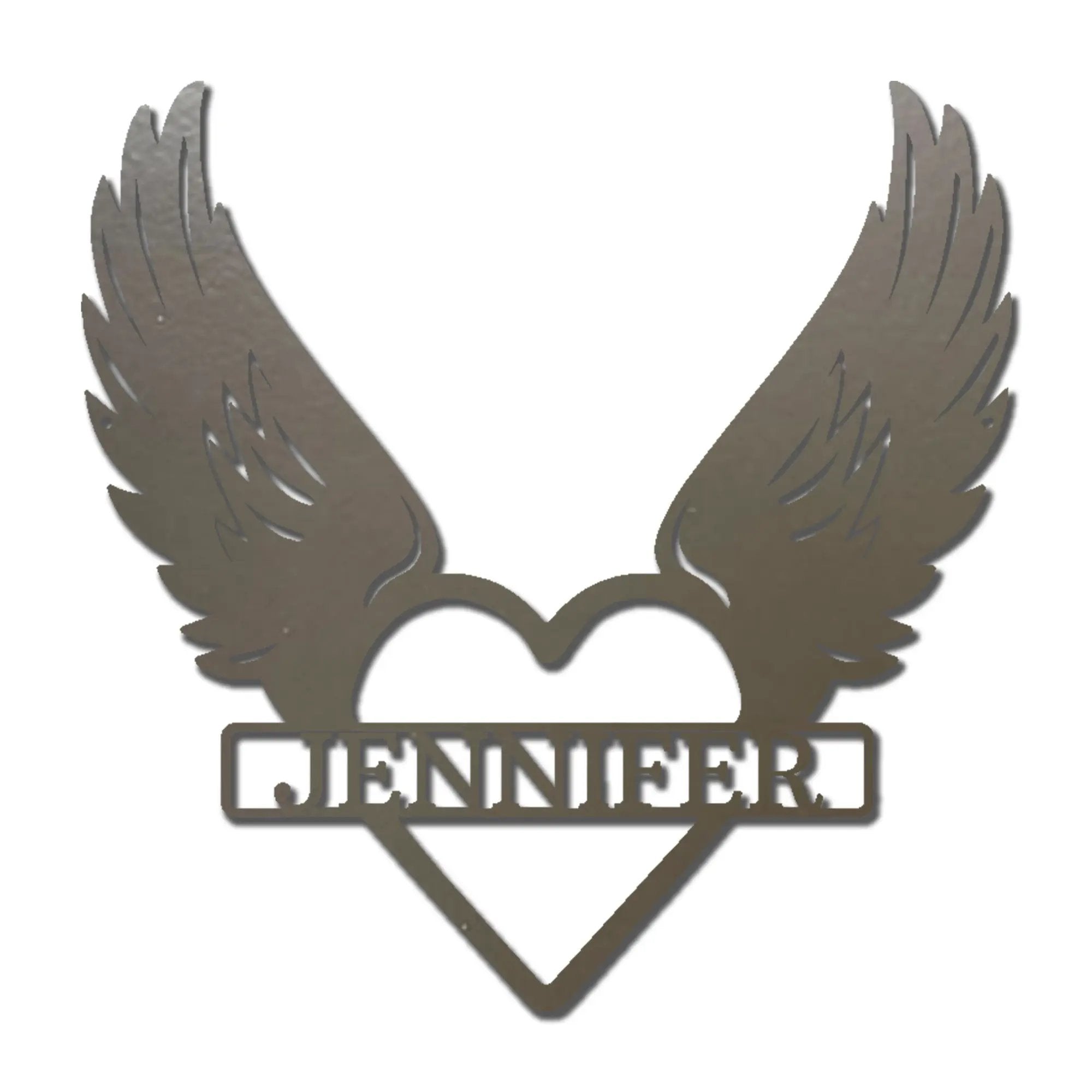 Personalized Angel Wings Memorial Metal Wall Art – Custom Name Remembrance Sign – Sympathy Gift – In Loving Memory Decor – Bereavement Gift