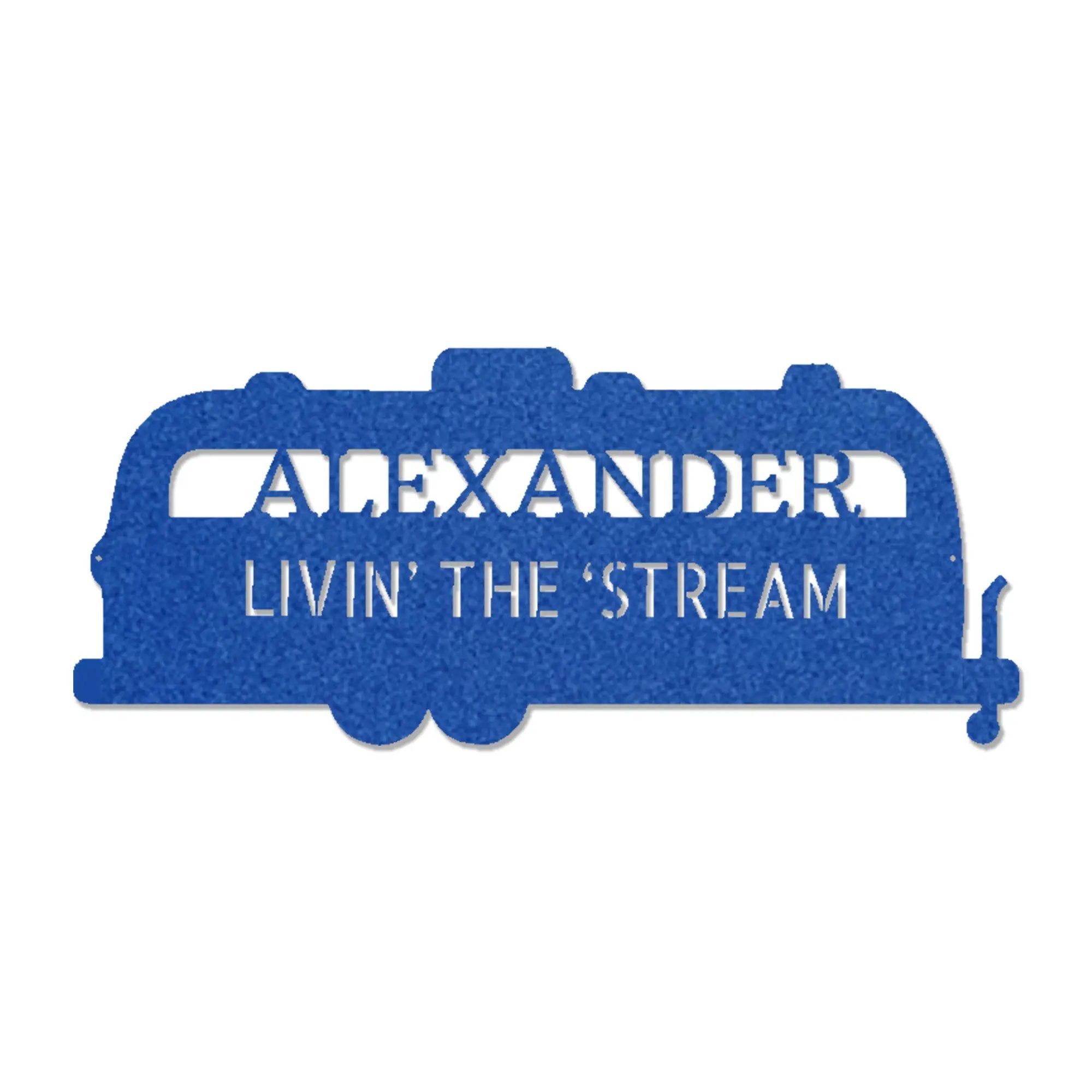 Airstream RV Custom Text Monogram Wall Sign Metal Art