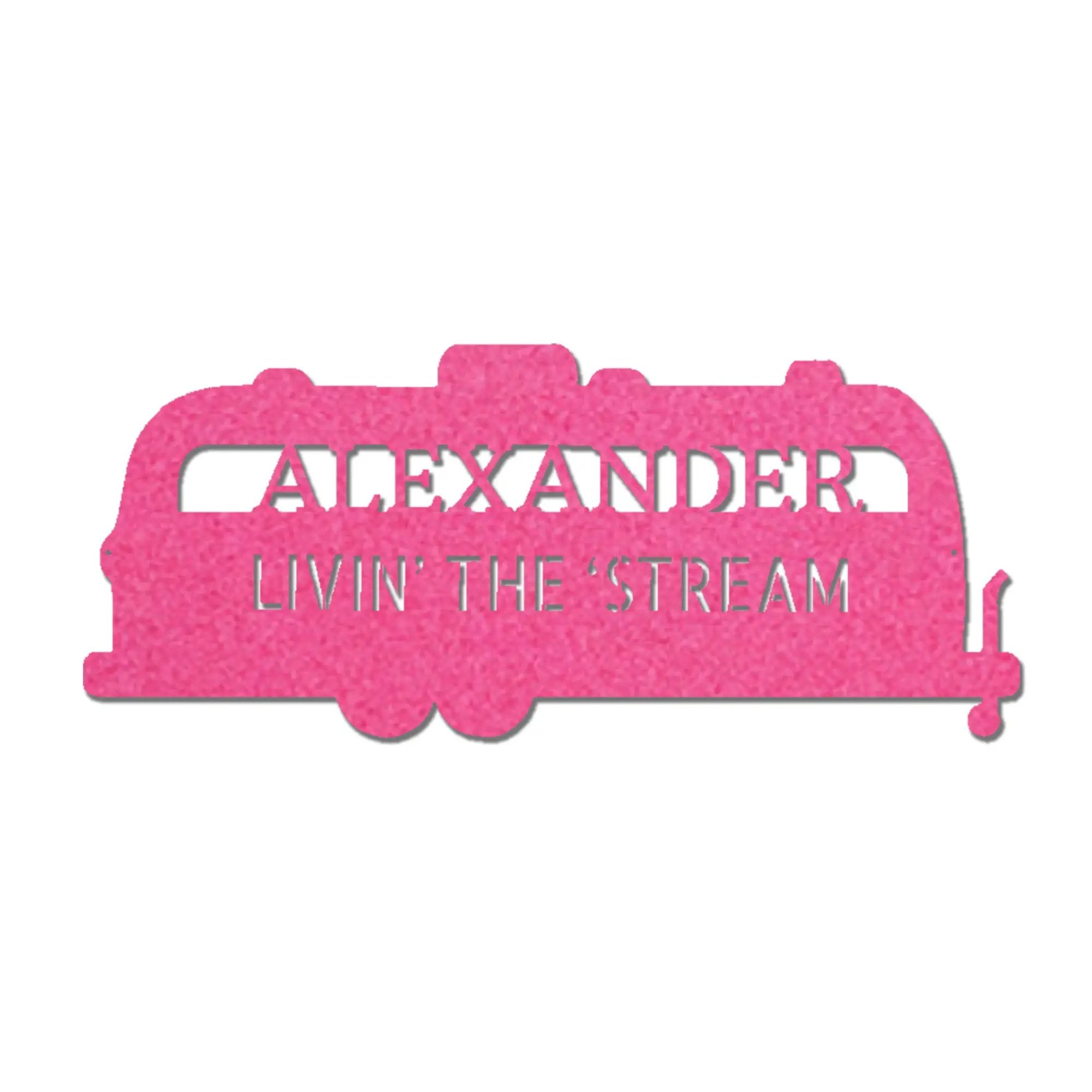 Airstream RV Custom Text Monogram Wall Sign Metal Art