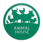 Farm Animals Custom Text Indoor Outdoor Steel Wall Sign Metal Art Home Decor