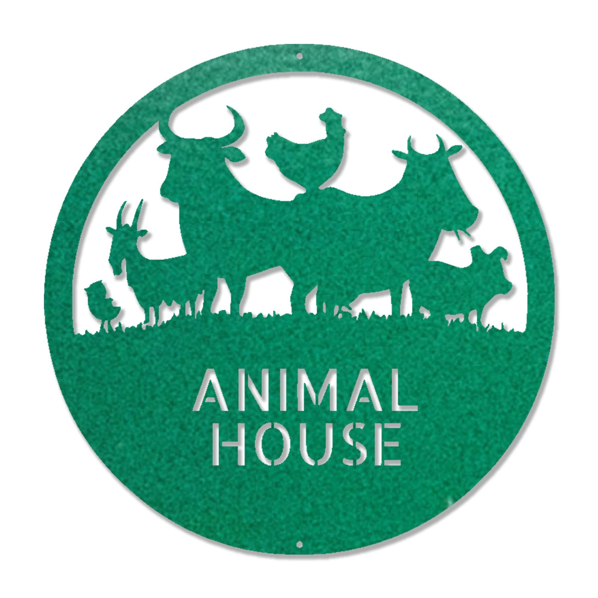 Farm Animals Custom Text Indoor Outdoor Steel Wall Sign Metal Art Home Decor