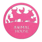 Farm Animals Custom Text Indoor Outdoor Steel Wall Sign Metal Art Home Decor