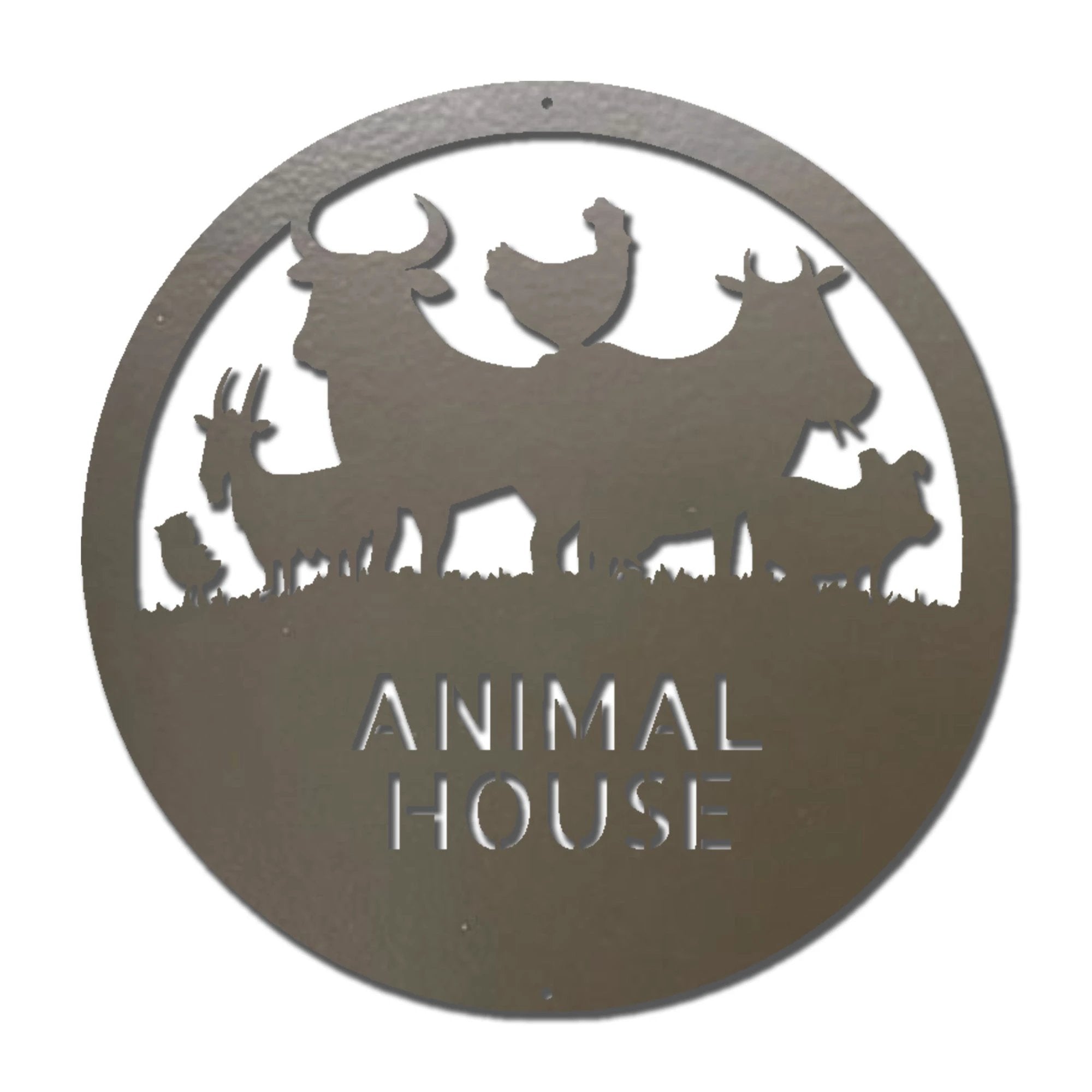 Farm Animals Custom Text Indoor Outdoor Steel Wall Sign Metal Art Home Decor