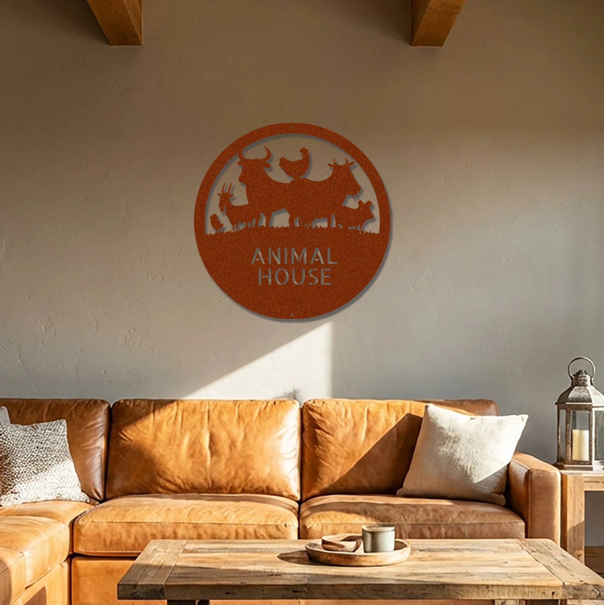 Farm Animals Custom Text Indoor Outdoor Steel Wall Sign Metal Art Home Decor