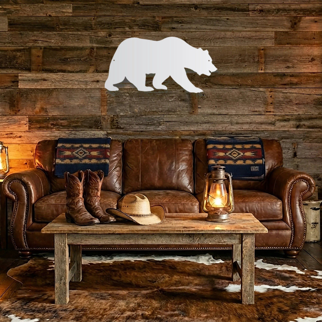 Grizzly Bear Steel Wall Sign