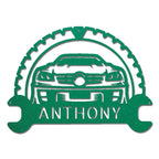 Personalized Classic Car Monogram Indoor Outdoor Steel Wall Sign