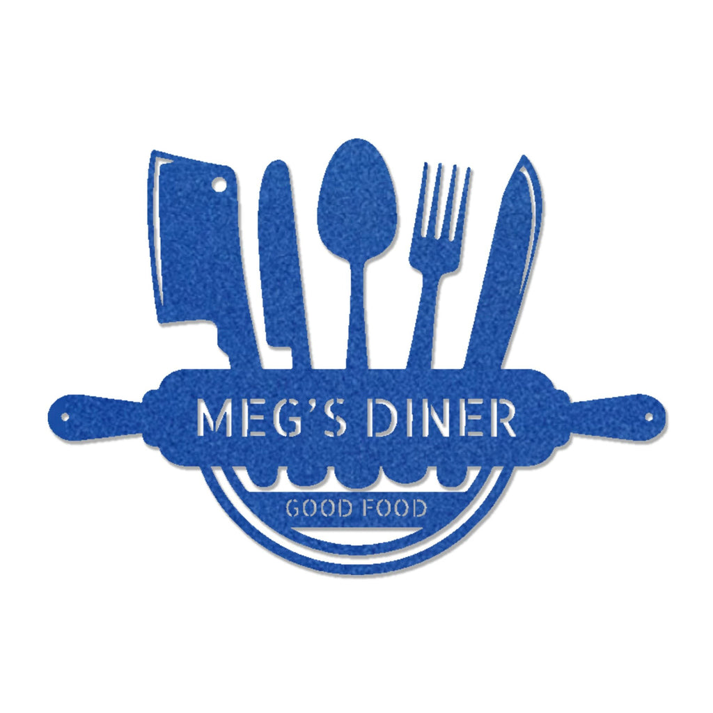 Personalized Kitchen Diner Indoor Outdoor Steel Wall Sign