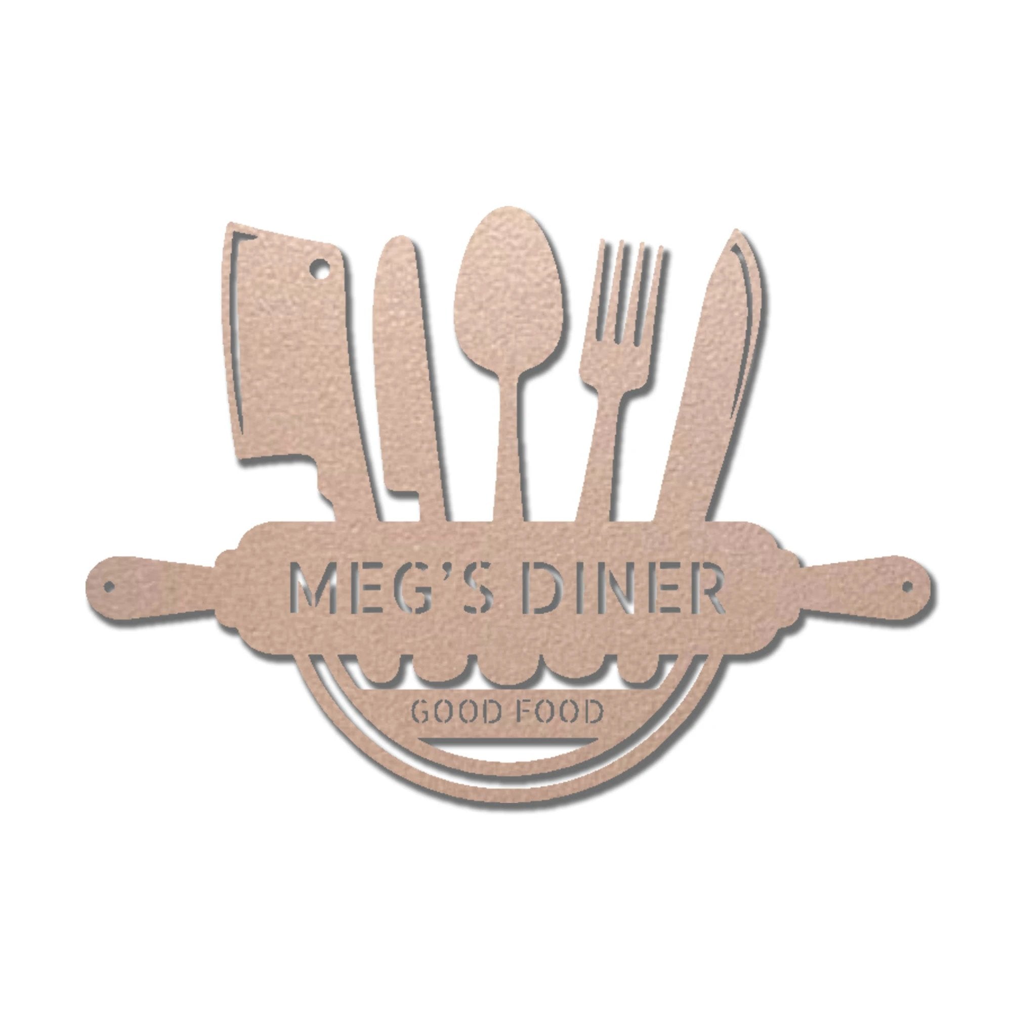 Personalized Kitchen Diner Indoor Outdoor Steel Wall Sign