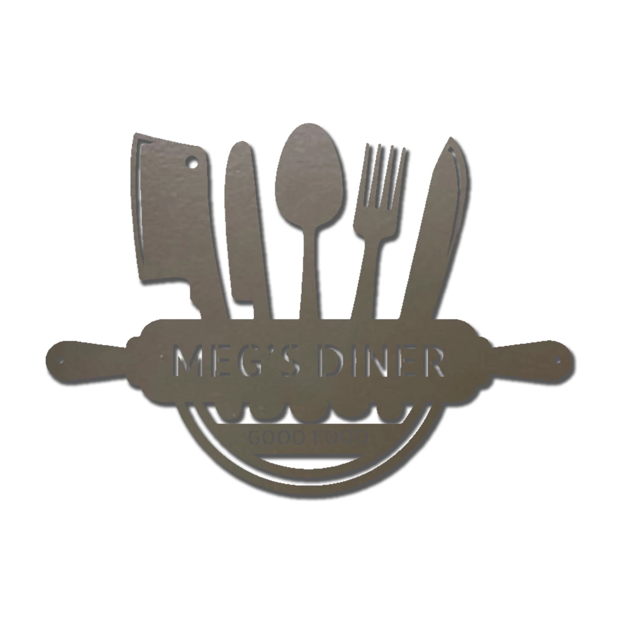 Personalized Kitchen Diner Indoor Outdoor Steel Wall Sign
