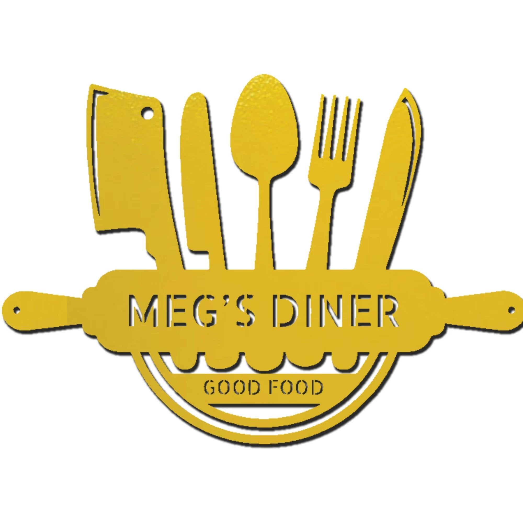 Personalized Kitchen Diner Indoor Outdoor Steel Wall Sign