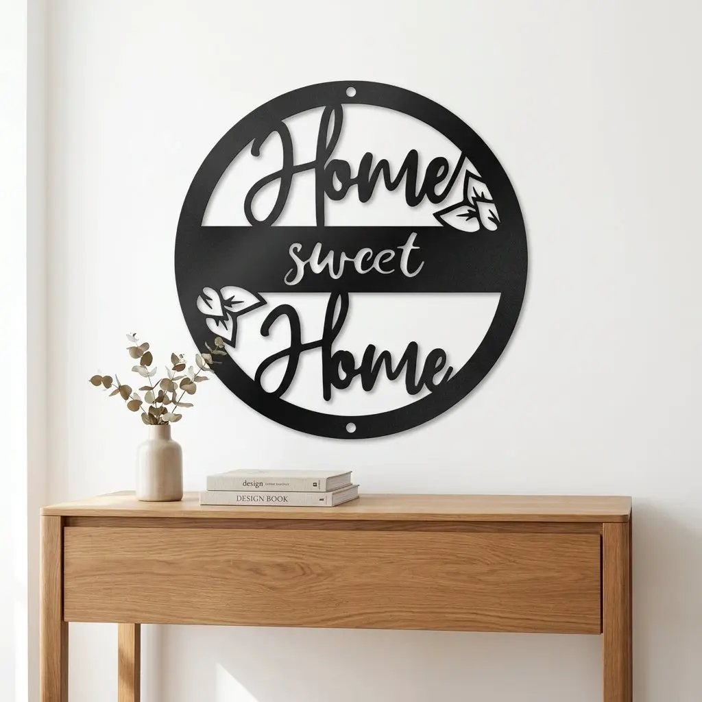 Home Sweet Home Metal Wall Art – Farmhouse & Rustic Decor