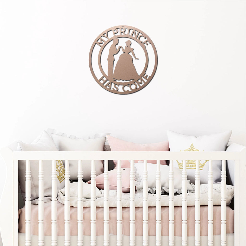 Personalized Prince and Princess Metal Wall Art Sign – Custom Couple Name Sign – Romantic Steel Wall Decor – Wedding Anniversary Gift