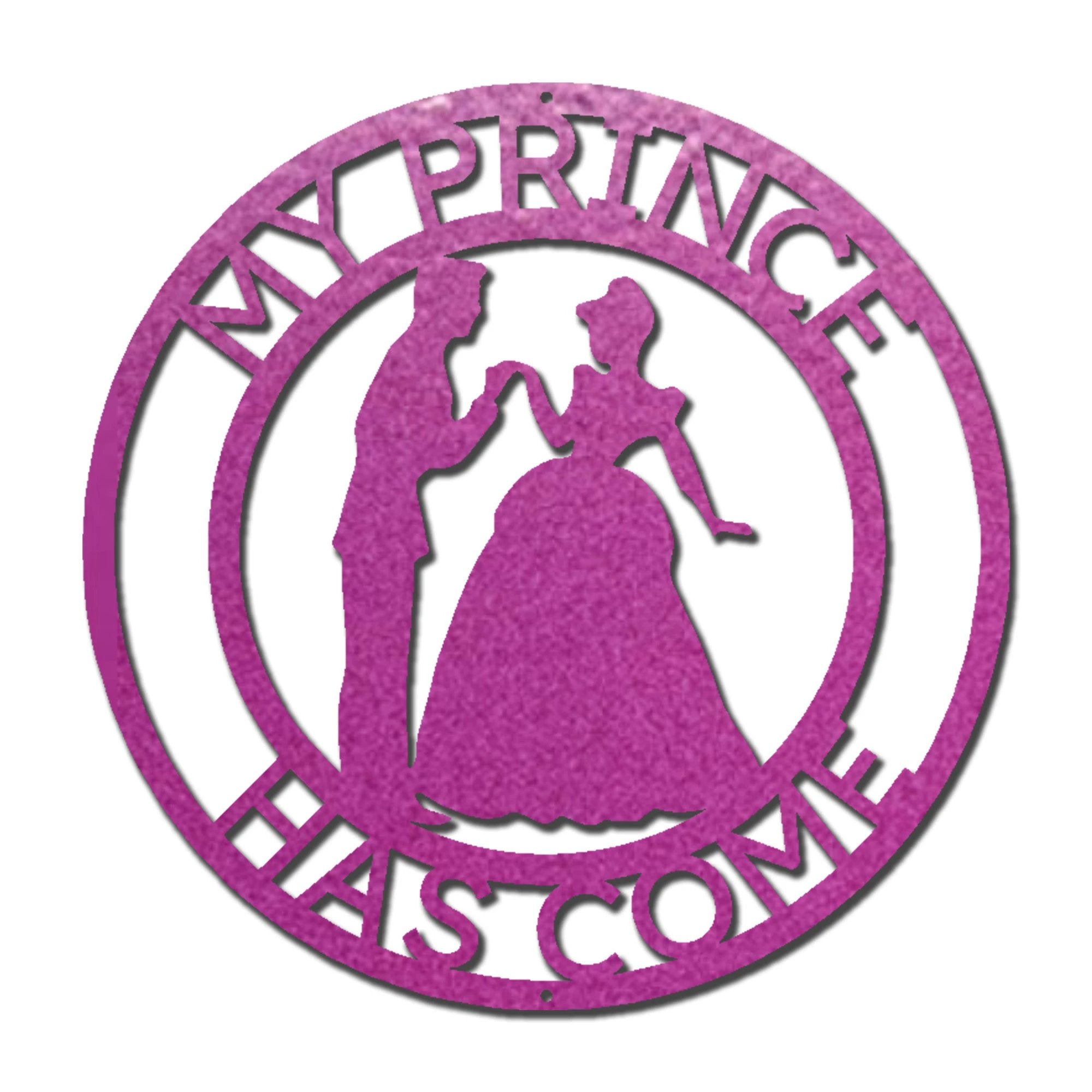Personalized Prince and Princess Metal Wall Art Sign – Custom Couple Name Sign – Romantic Steel Wall Decor – Wedding Anniversary Gift