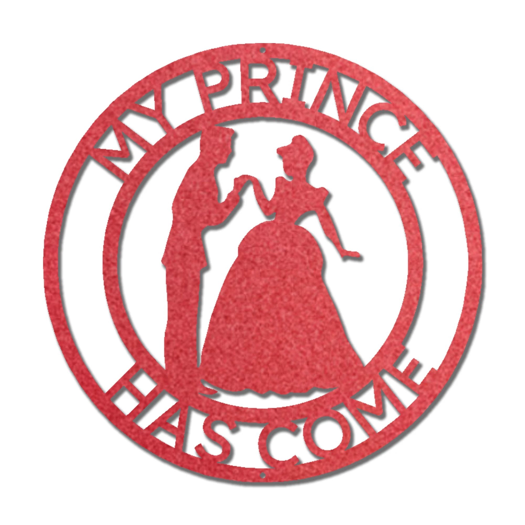 Personalized Prince and Princess Metal Wall Art Sign – Custom Couple Name Sign – Romantic Steel Wall Decor – Wedding Anniversary Gift