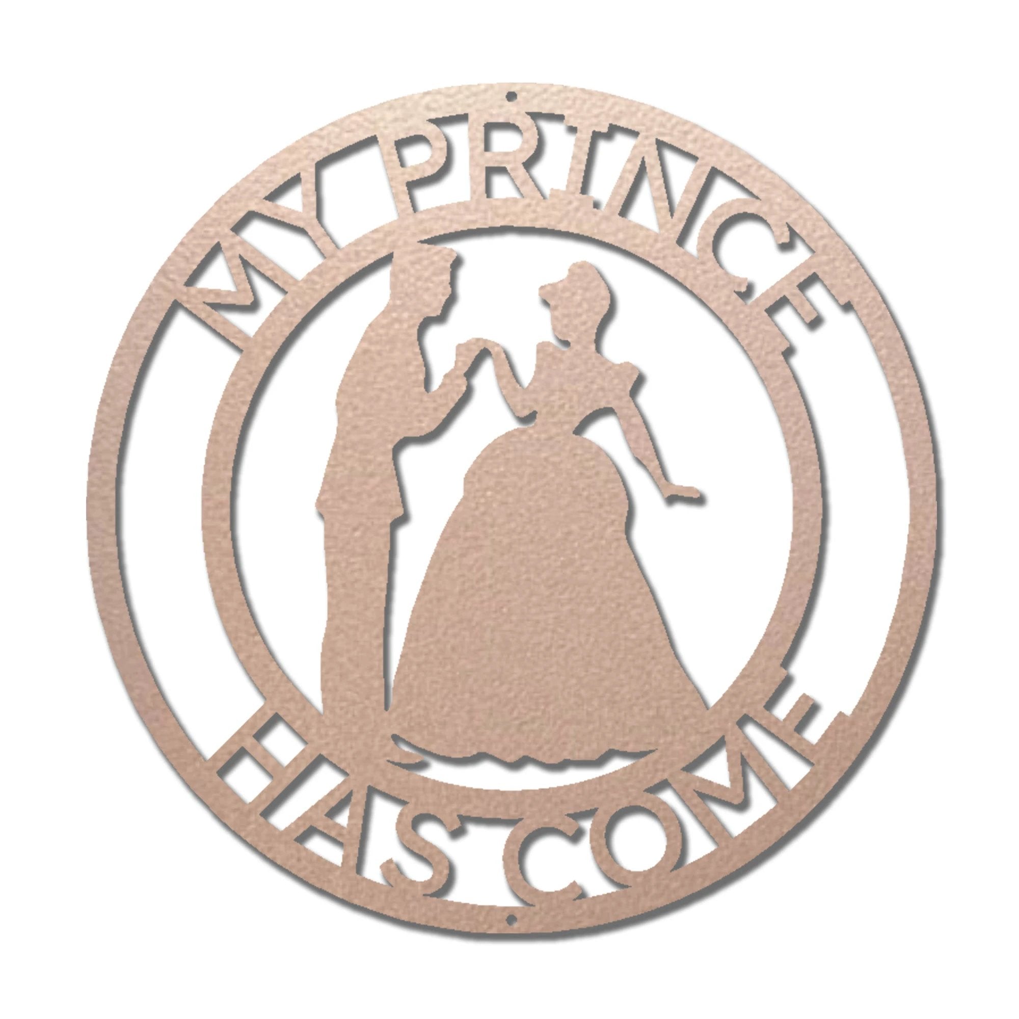 Personalized Prince and Princess Metal Wall Art Sign – Custom Couple Name Sign – Romantic Steel Wall Decor – Wedding Anniversary Gift