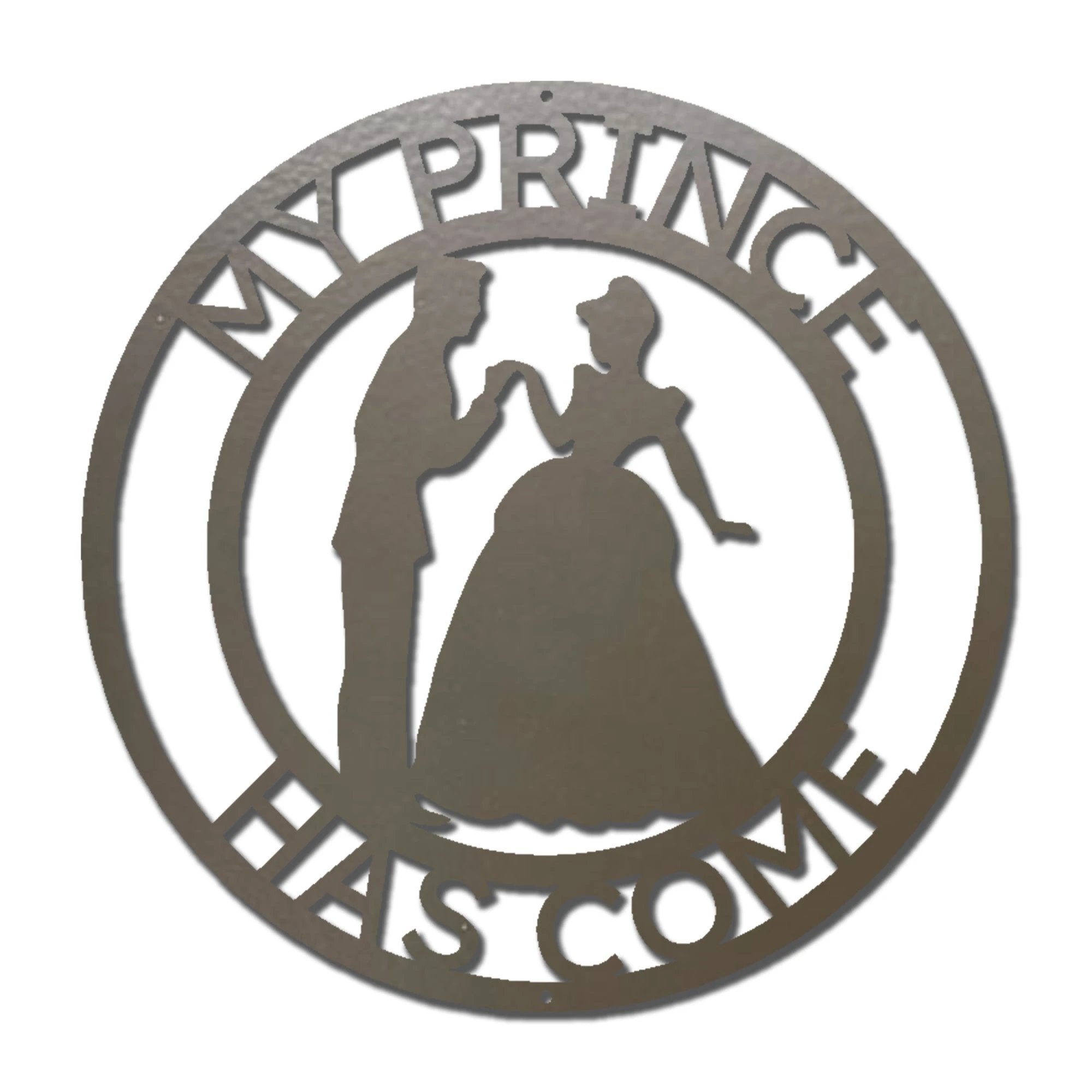 Personalized Prince and Princess Metal Wall Art Sign – Custom Couple Name Sign – Romantic Steel Wall Decor – Wedding Anniversary Gift