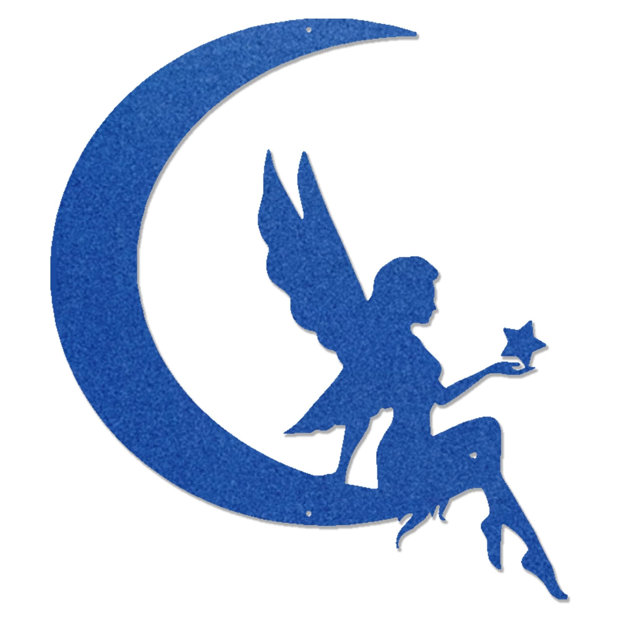 Fairy Moon Metal Art Wall Sign