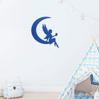 Moon Fairy Metal Wall Art – Nursery Decor – Princess Room Wall Decor