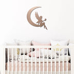 Moon Fairy Metal Wall Art – Nursery Decor – Princess Room Wall Decor