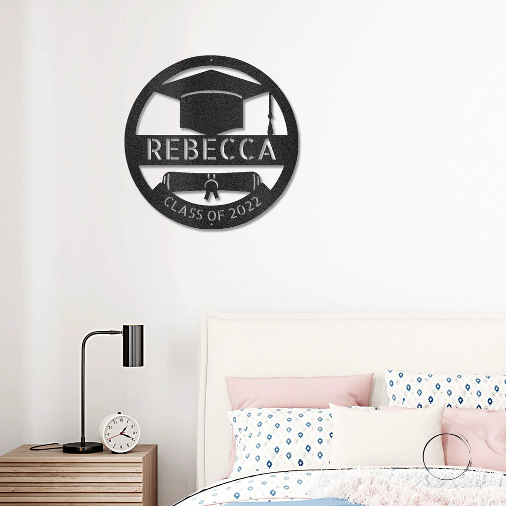 Personalized Graduation Metal Sign – Class of 2026 Decor – Custom Graduate Name Sign – Graduation Gift