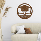 Personalized Graduation Metal Wall Art – Custom Name & Class Year Sign