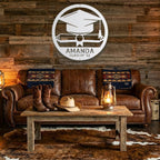 Personalized Graduation Metal Wall Art – Custom Name & Class Year Sign