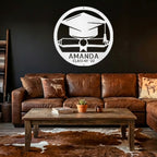 Personalized Graduation Metal Wall Art – Custom Name & Class Year Sign
