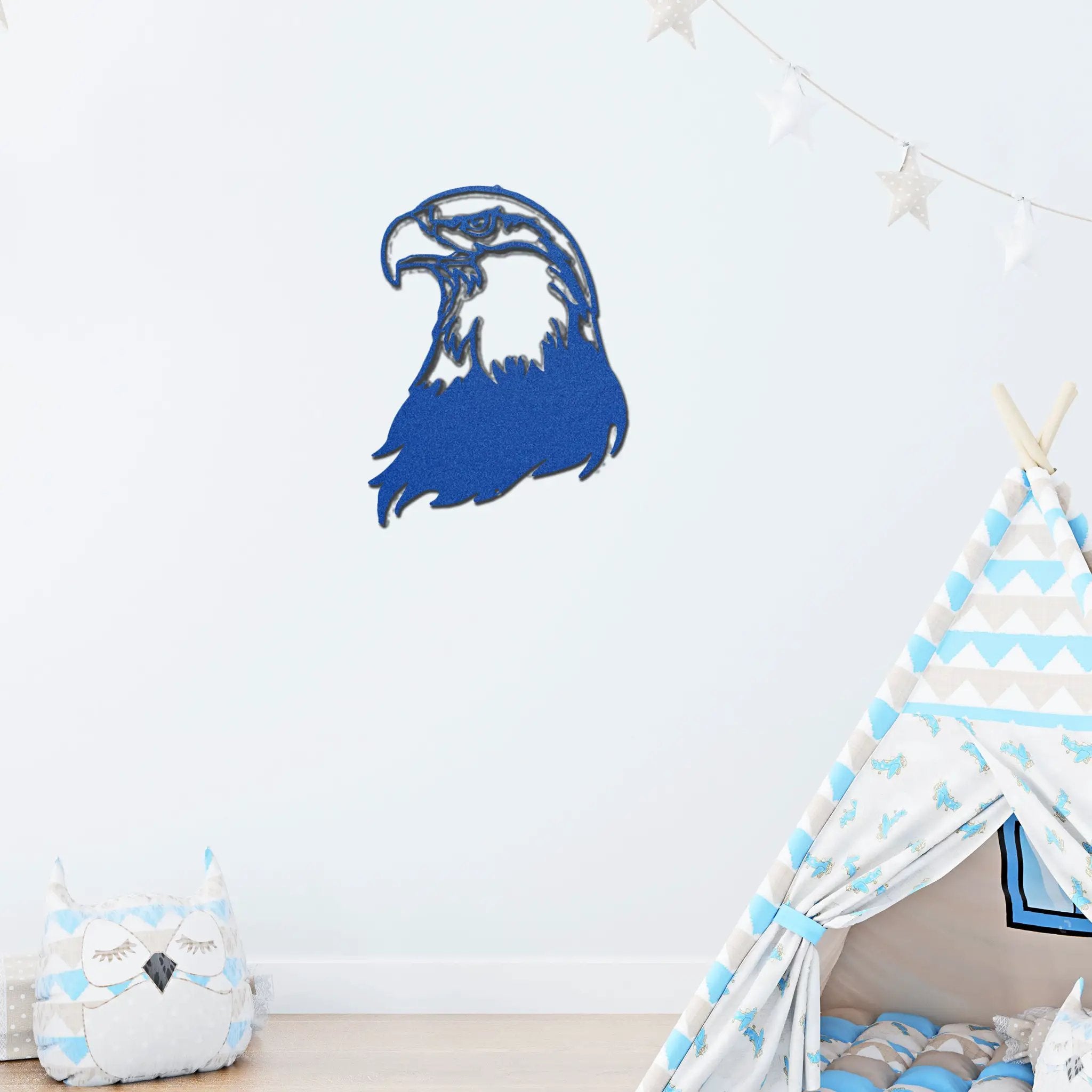 Bald Eagle Metal Wall Art – Patriotic USA Decor – American Eagle Sign – Rustic Wall Decor – Outdoor Metal Art