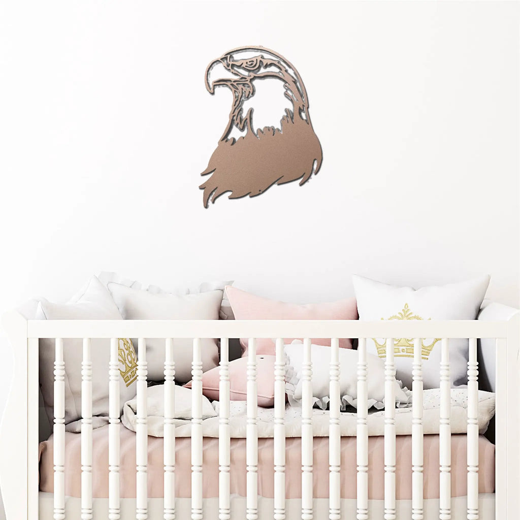 Bald Eagle Metal Wall Art – Patriotic USA Decor – American Eagle Sign – Rustic Wall Decor – Outdoor Metal Art