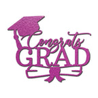 Congrats Grad Metal Wall Art Sign – Graduation Cap Diploma Steel Decor – Graduation Party Decor – Senior Gift Idea – Outdoor Metal Sign