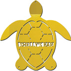 Personalized Sea Turtle Metal Wall Art – Custom Beach Name Sign – Coastal Decor – Ocean Wall Art
