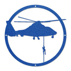 Helicopter Drop Metal Art Wall Sign
