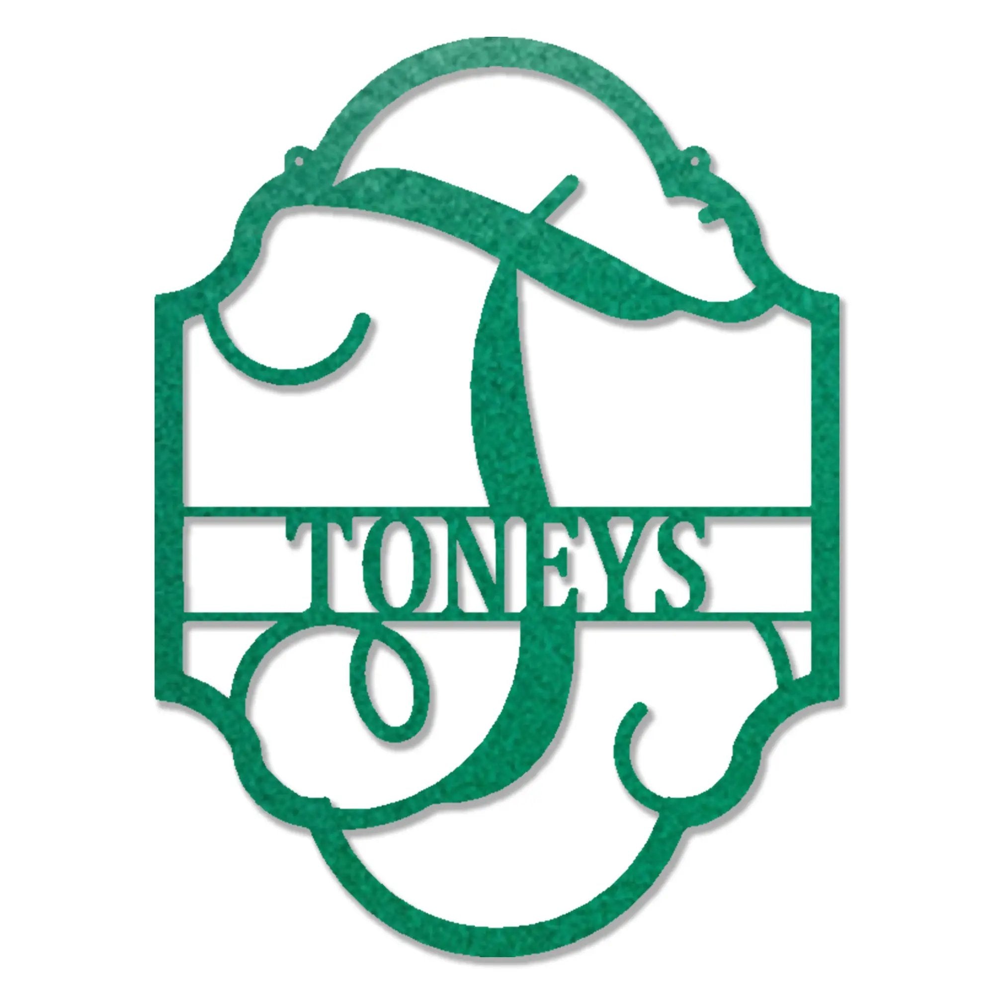 Family Name Plaque Personalized Metal Art Wall SignFamily Name Plaque - Steel Sign