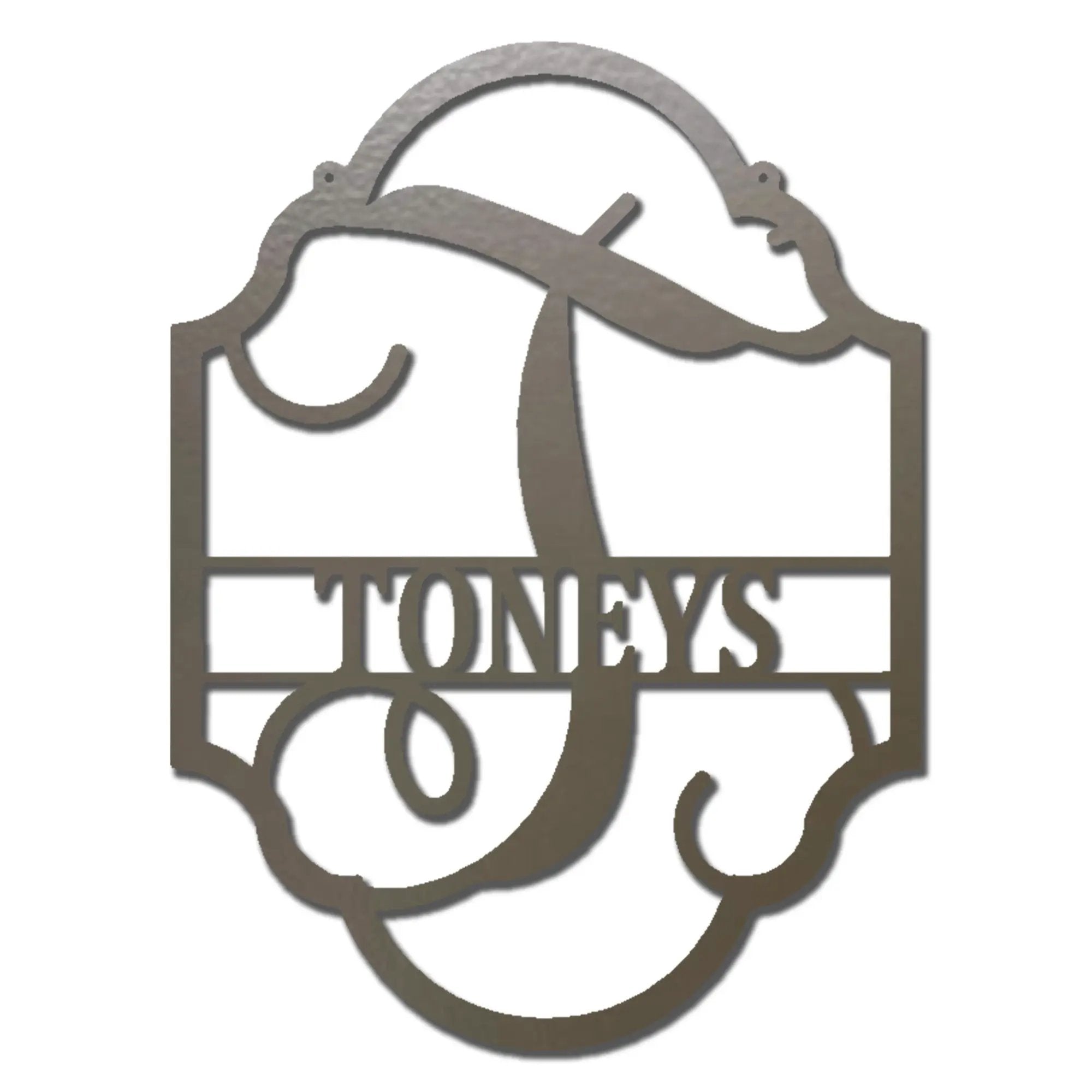 Family Name Plaque Personalized Metal Art Wall SignFamily Name Plaque - Steel Sign