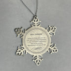 Mail Carrier Snowflake Ornament - Thanks for being who you are - Birthday Christmas Jewelry Gifts Coworkers Colleague Boss