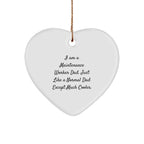 Maintenance Worker Dad Gifts | Funny Heart Ornament from Men to Maintenance Worker Friends