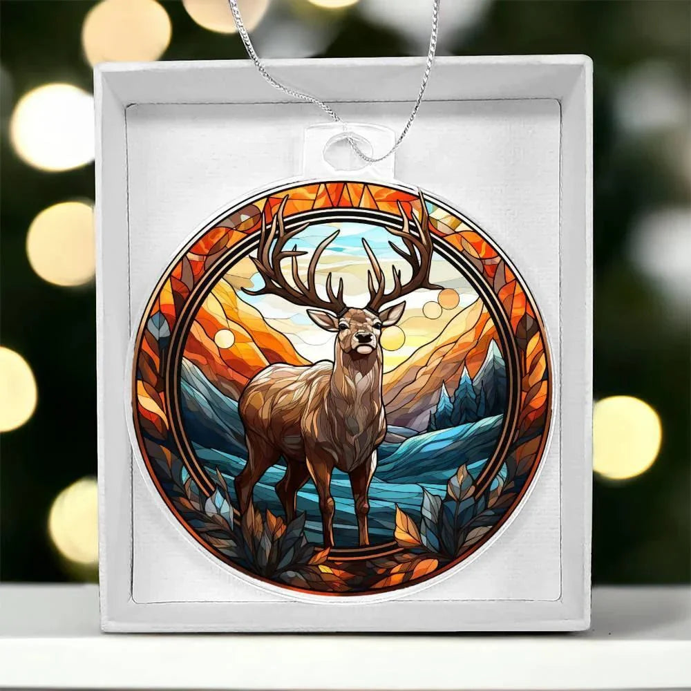 Majestic Deer Acrylic Keepsake Ornament